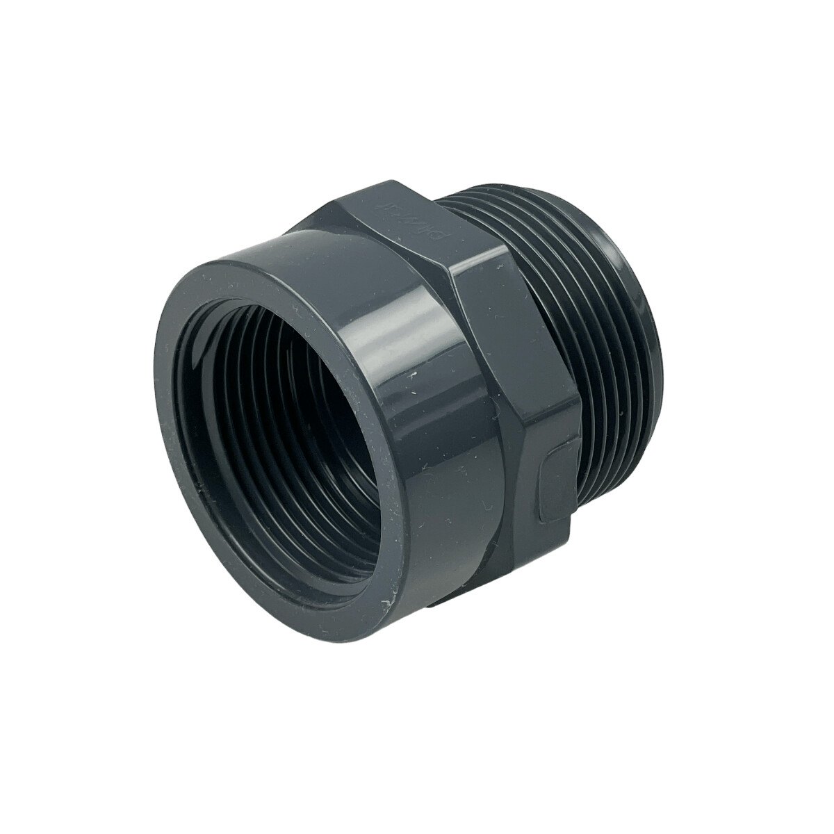PVC Reduzierstück 20 Mm Auf 1/4" – Mit Achtkant, Klebestutzen X IG, 16 Bar Betriebsdruck