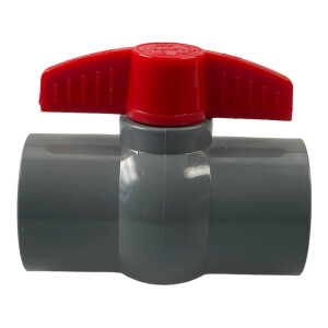 Aquaforte PVC Kugelhahn 110mm - Beidseitige Überwurfmuttern Für Teich & Garten