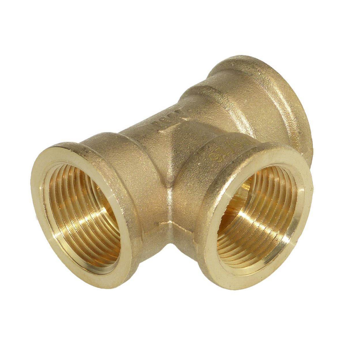 Messing T-Stück 1/4 Zoll