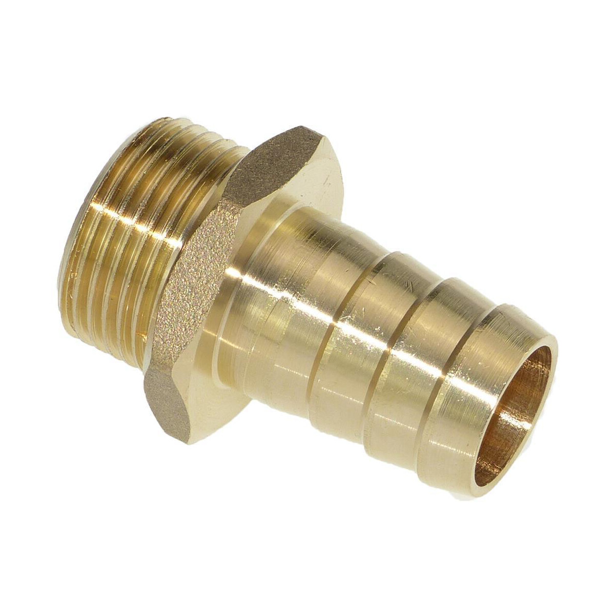 Messing Schlauchtülle Aussengewinde 13 mm x 3/8 Zoll...