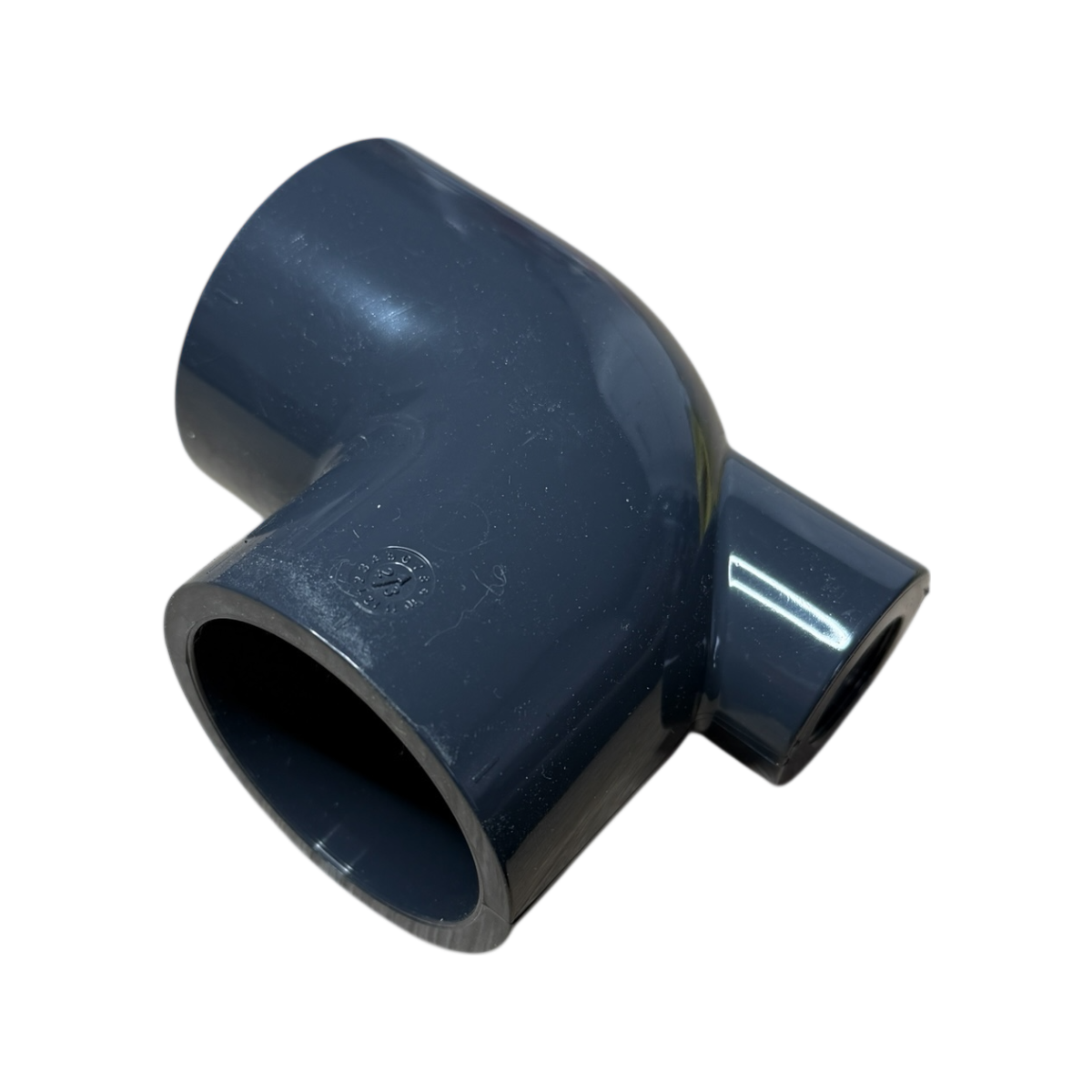 PVC Winkel 90 Grad 50mm x 1/2 IG mit Abgang oben...