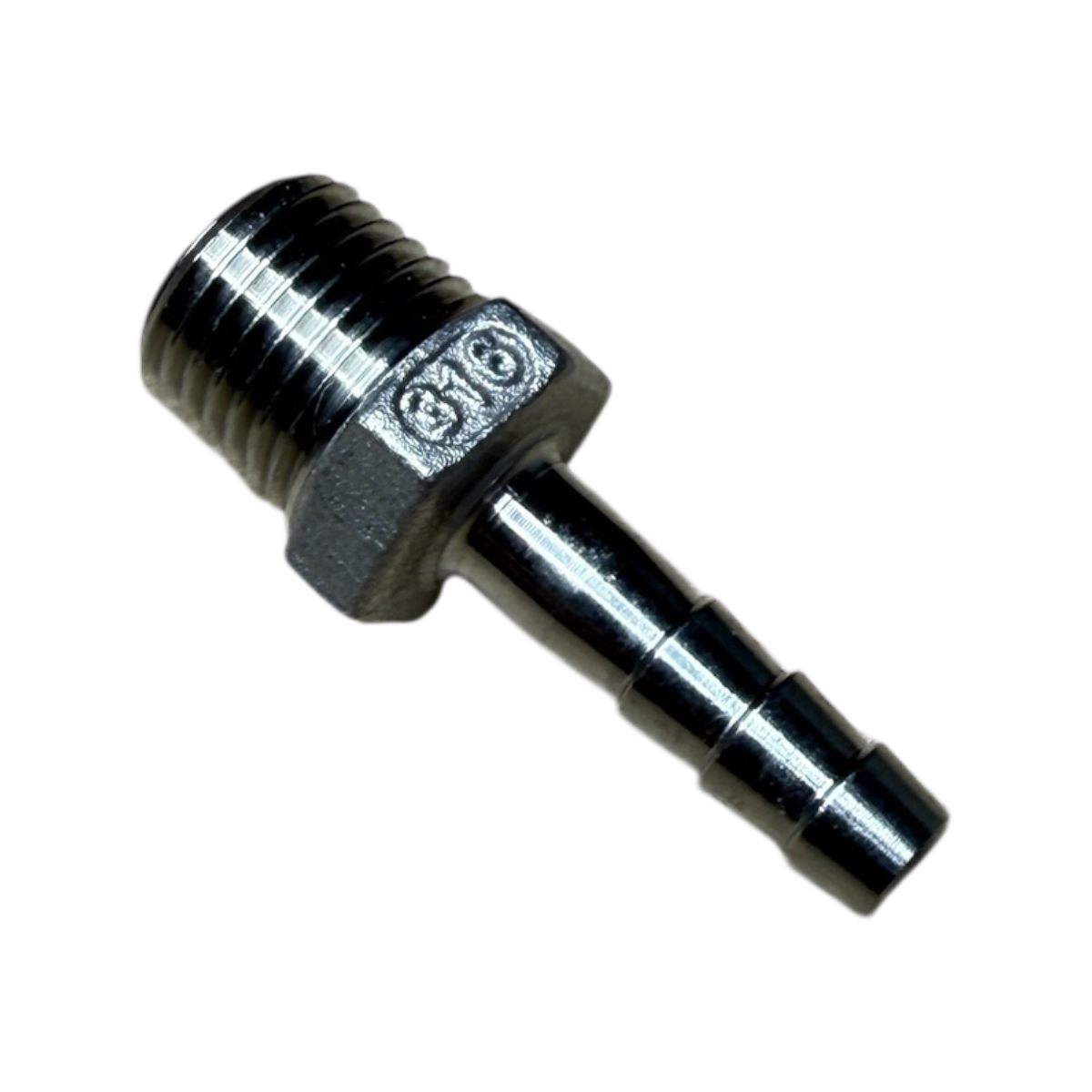 Edelstahl Schlauchtülle 6,5mm x 1/4" (Restposten)