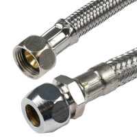 Flexschlauch UM 3/8 x Quetsch 10mm - 1000mm