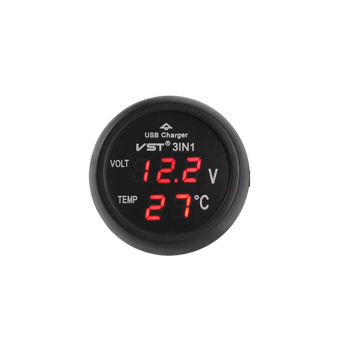 USB Zigarettenanzünder Voltmeter & Thermometer...