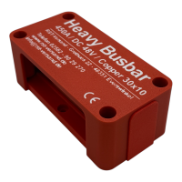 Heavy Busbar 4-fach rot - 450A - M6