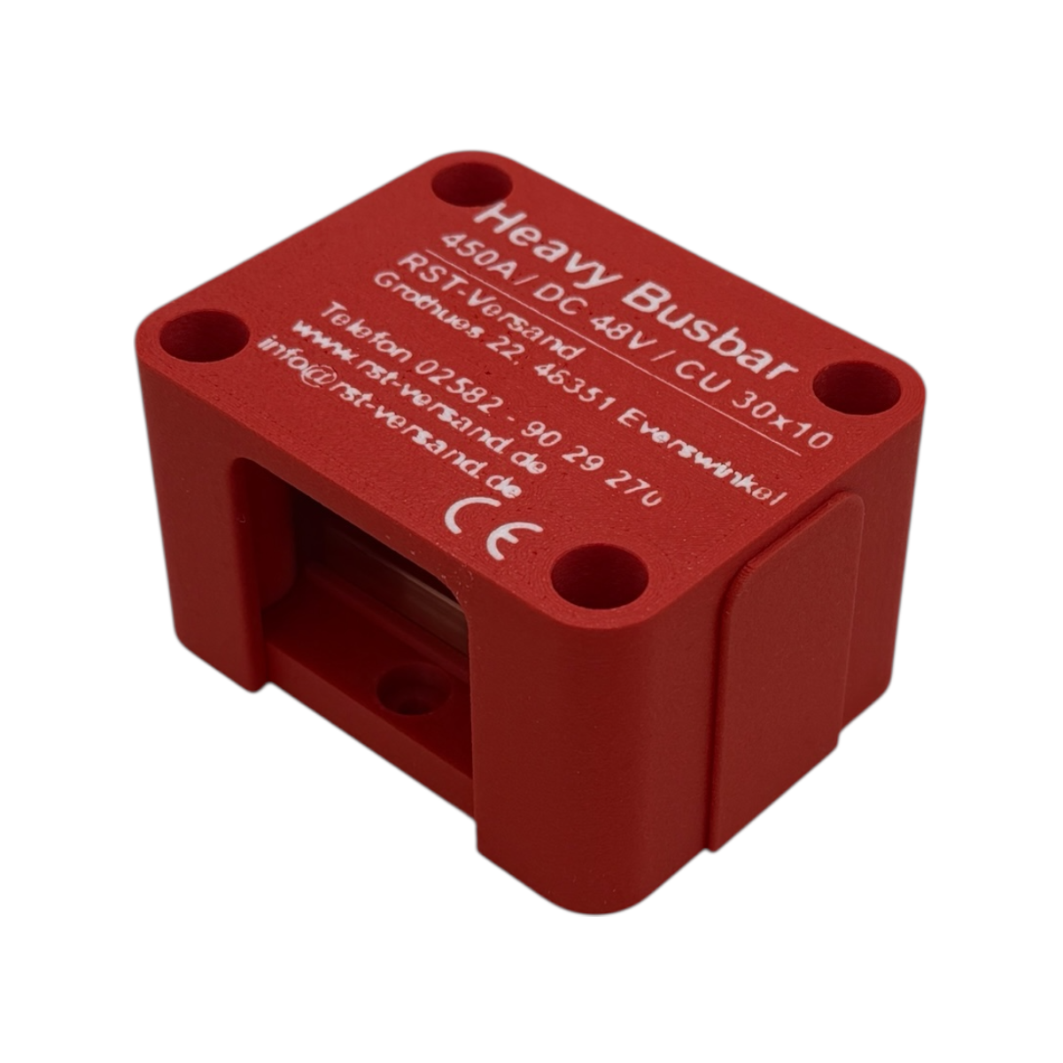 Heavy Busbar 4-fach rot - 600A - M8