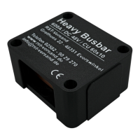 Heavy Busbar 4-fach schwarz - 600A - M8