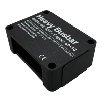 Heavy Busbar 8-fach schwarz - 600A - M8