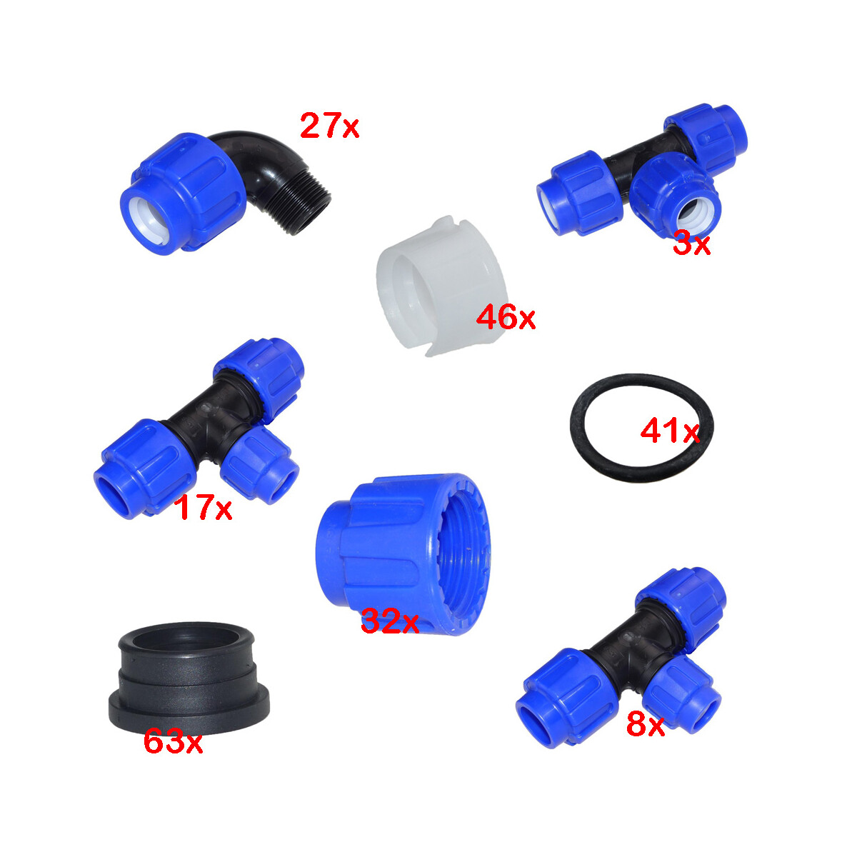 PE Fittings Cepex (Restposten) in der Größe 50mm