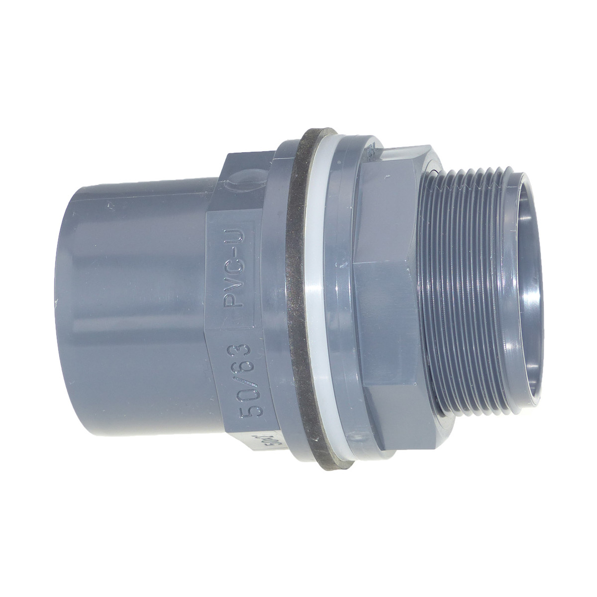 PVC Durchführung Klebmuffe x Aussengewinde, 4,04