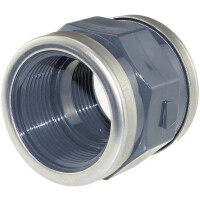 PVC Gewindemuffe VA verstärkt Innengewinde 3/8 Zoll