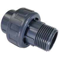 PVC Verschraubung Klebmuffe x Aussengewinde 110 mm x 4...