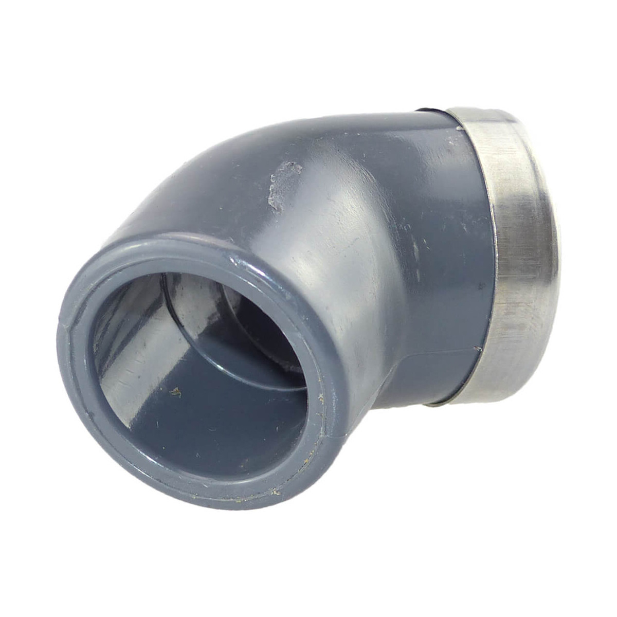 PVC Winkel 45 Grad Klebmuffe x IG VA 50 mm x 1 1/2 Zoll