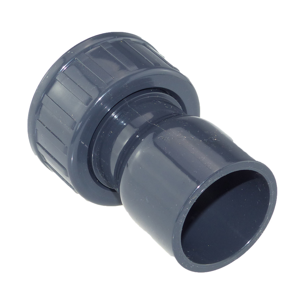 PVC Kupplung 2/3 mit Gummiring 40 mm x 1 1/4 Zoll IG