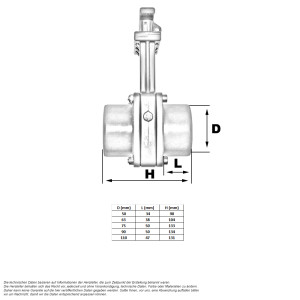 PVC Zugschieber Valtera