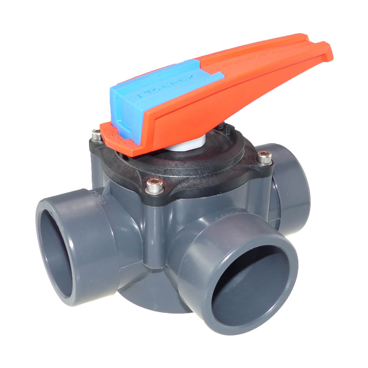 PVC Zylinderhahn 3 Wege 50 - 63 mm box