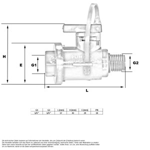 PVC Labor Kugelhahn (PVC U)