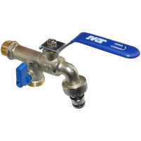 Messing Auslaufhahn 1/2 Zoll Dual