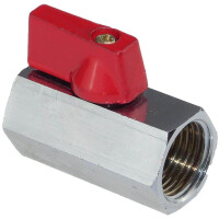 Messing Kugelhahn Mini PN 16 (I/I) 1/4 Zoll