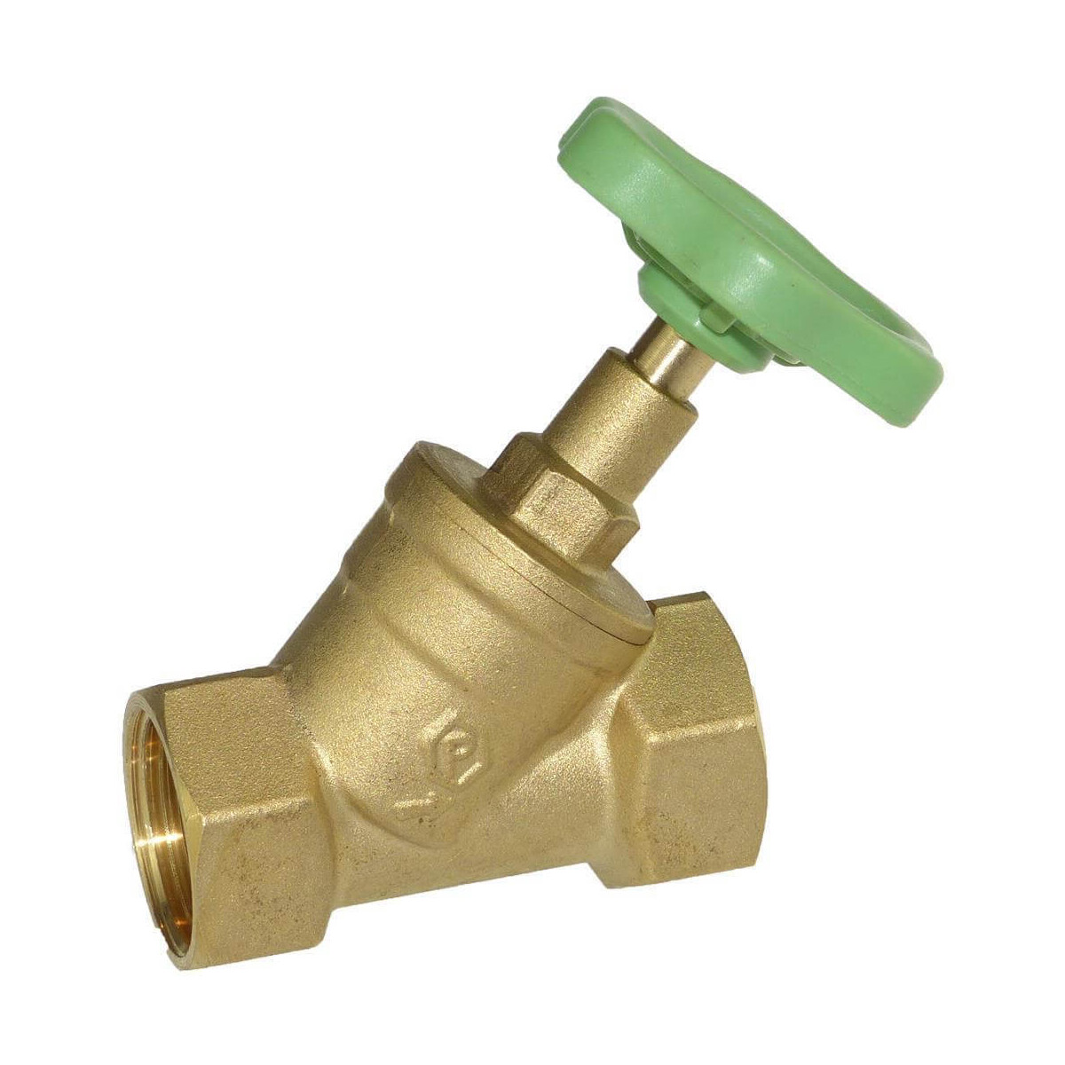 Messing Schrägsitzventil Handrad 1/2 Zoll