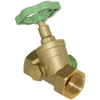 Messing Schrägsitzventil Handrad mit Entleerung 1...