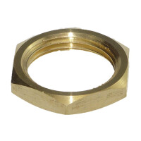 Messing Gegenmutter 1/4 Zoll