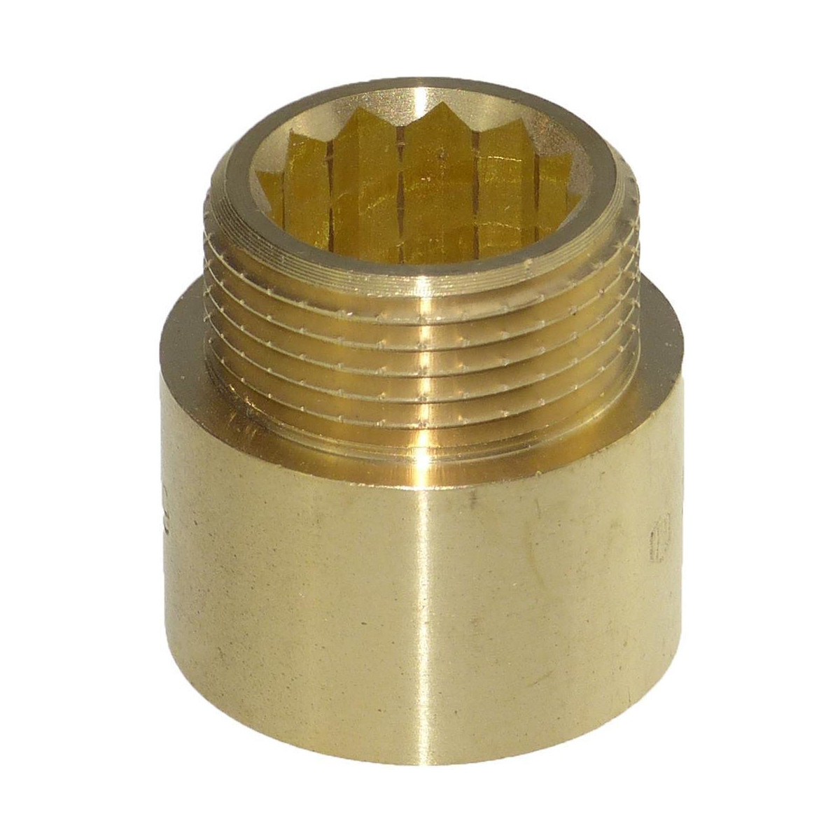 Messing Hahnverlängerung 1/2 Zoll x 25 mm, 2,00